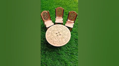 Miniature Table chair set Unboxing 😍🥰 #minaturetoys #miniaturecoocking #shorts