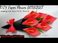 Diy paper flower bouquet birt.ay gift ideasflower bouquet making at homemade easy craft cute