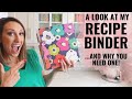 Inside my Recipe Binder! Organize your meals like a boss! Jordan Page Productivity Tips!