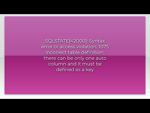 SQLSTATE[42000]: Syntax error