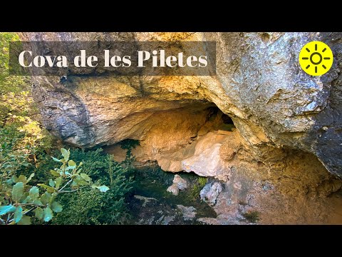 La COVA DE LES PILETES y sus alrededores muy cerca de HORTA DE SANT JOAN en la TERRA ALTA