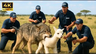 Heroic Animal Rescue Team Saves Alpacas from Wolf Attack in Epic Wildlife Story! 🐺🦙