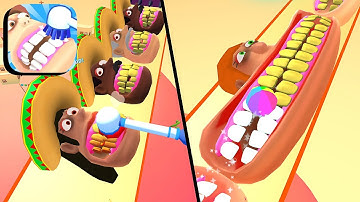 TEETH RUNNER ALL LEVELS GAMEPLAY ANDROID,IOS (LEVELS 23-24)