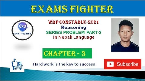 WBP Constable 2021 Prelims Exam (Alphabet series) ||Reasoning || Series Problem ||