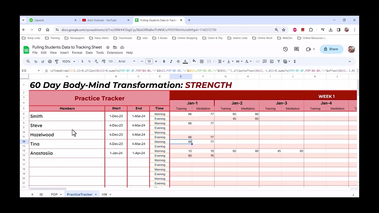Pulling Data across google sheet using complex formulas and functions ...