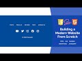 Creating a Simple Footer With Flexbox | Build a Modern Responsive Website From Scratch - #11