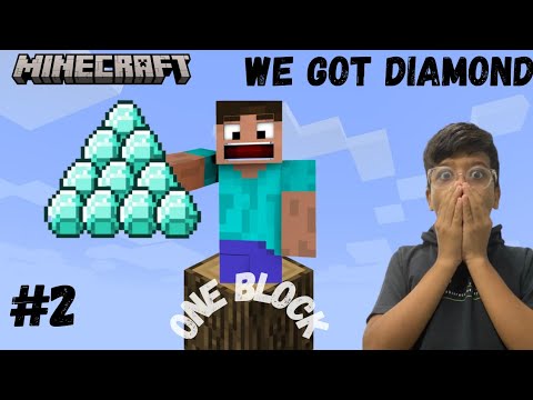 Minecraft one block we got diamond |best series #minecrft # ...
