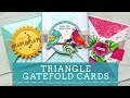 Triangle Gatefold Cards