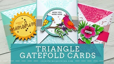 Triangle Gatefold Cards