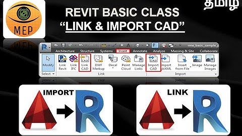 LINK CAD  & IMPORT CAD INTO REVIT_ ESSENTIAL TUTORIAL IN TAMIL