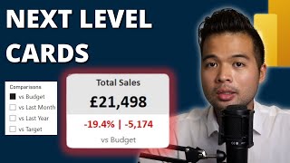 next level kpi card using no custom visuals // power bi tips and tricks in 2023