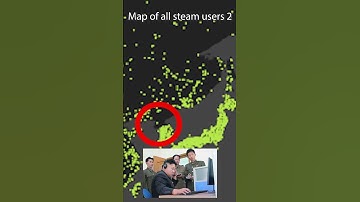 Map of all steam users 2  #funny #gaming #maps