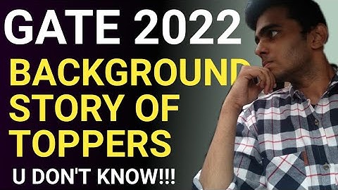 Background story of every GATE topper (will never get demotivated👍)
