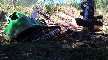 Tipping a 2154 log loader