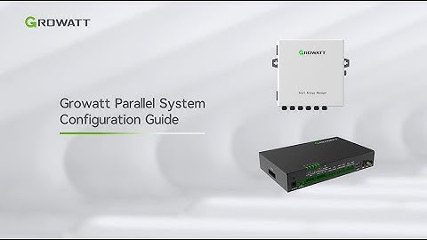 Growatt Parallel System Configuration Guide | ShineMaster4G-X Setup Tutorial