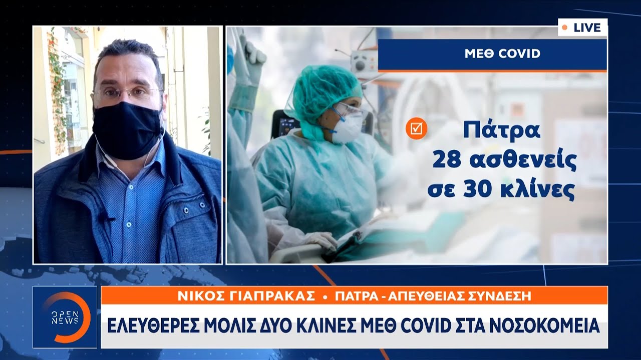 Ασφυκτική πίεση στις ΜΕΘ covid στην Πάτρα | Μεσημεριανό Δελτίο Ειδήσεων 3/3/2021 | OPEN TV