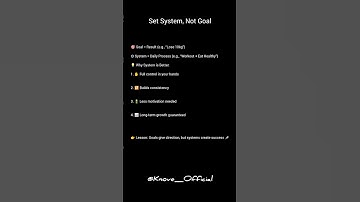👉 “Stop Chasing Goals 🎯 Build Systems ⚙️ | Success Secret 🔥|#shorts #success