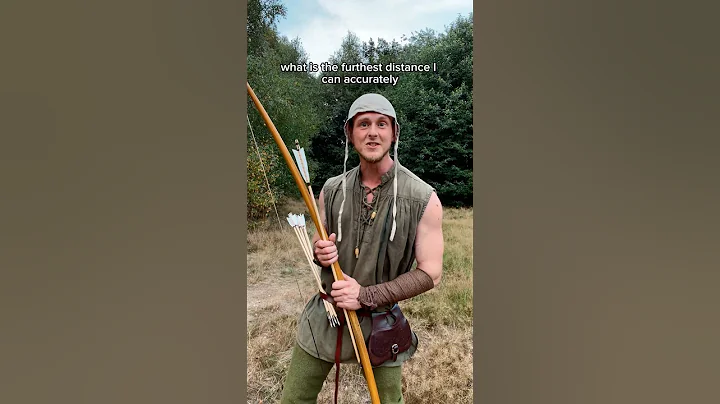 Longbow Distance Test 🏹 #medieval #robinhood #longbow #bowandarrow