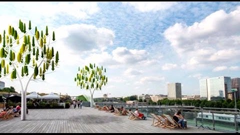 Wind Tree uses micro turbine leaves to generate electricity