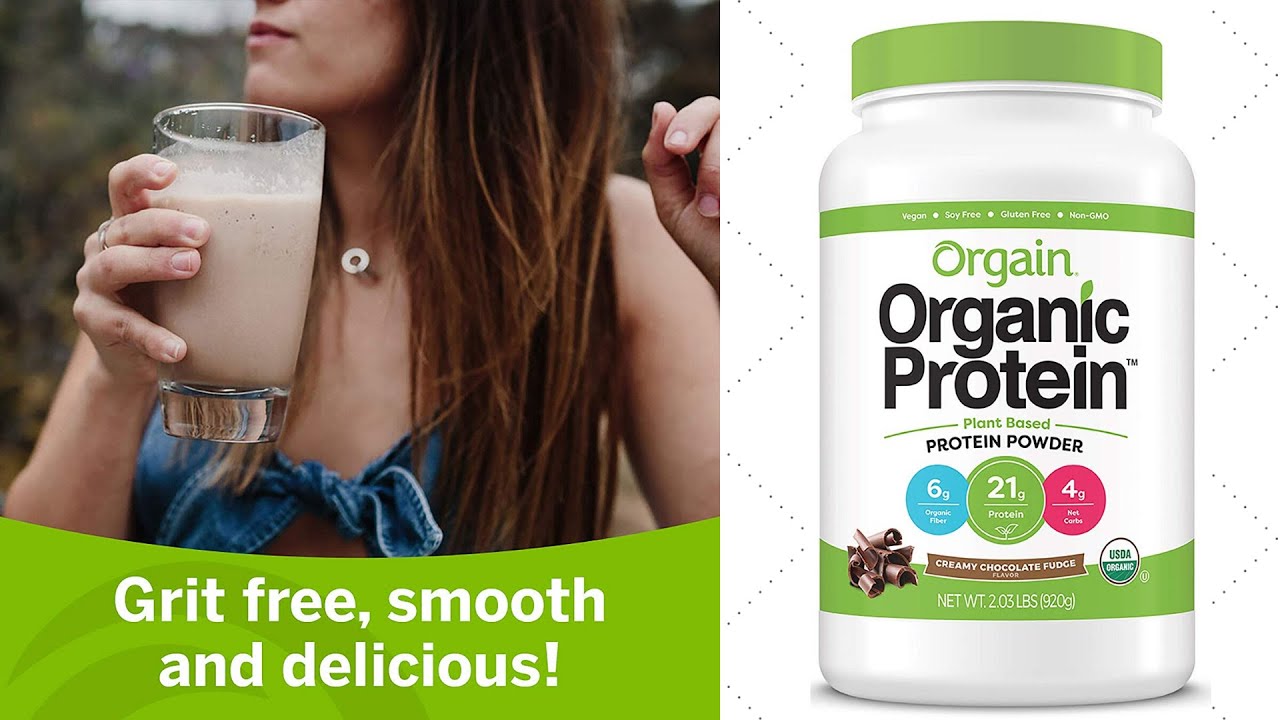 Vegan Protein Powder , Orgain Organic Plant Based Protein Powder - YouTube