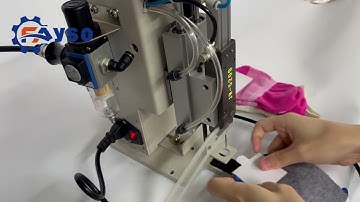 How to use a sock tagging machine to  label socks?