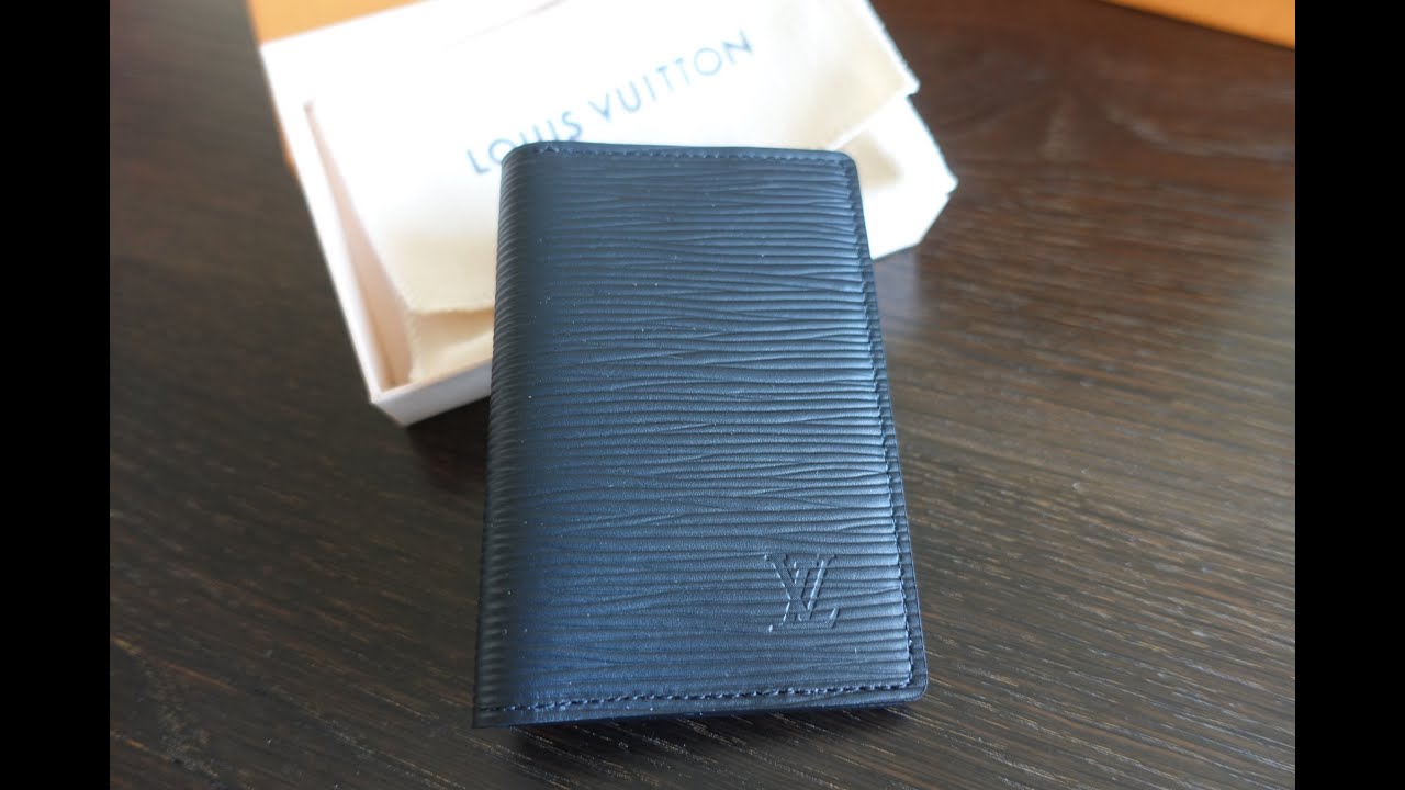 Louis Vuitton Pocket Organizer Epi Dark Blue