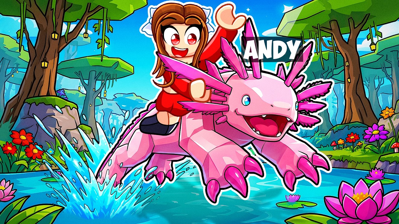 Surviving 100 Days As A Protective AXOLOTL LISSICEOUS Kaiju In Creatures Of Sonaria!