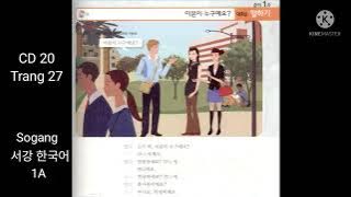 Sogang Korean 1A Audio - 서강 한국어 1A - CD 20 (trang 27) MP3.