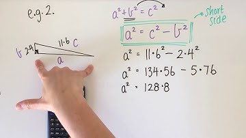 Pythagoras │ Finding the Length of a Short Side