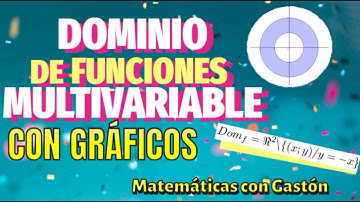 Dominio de funciones multivariable | Solución analítica y gráfica