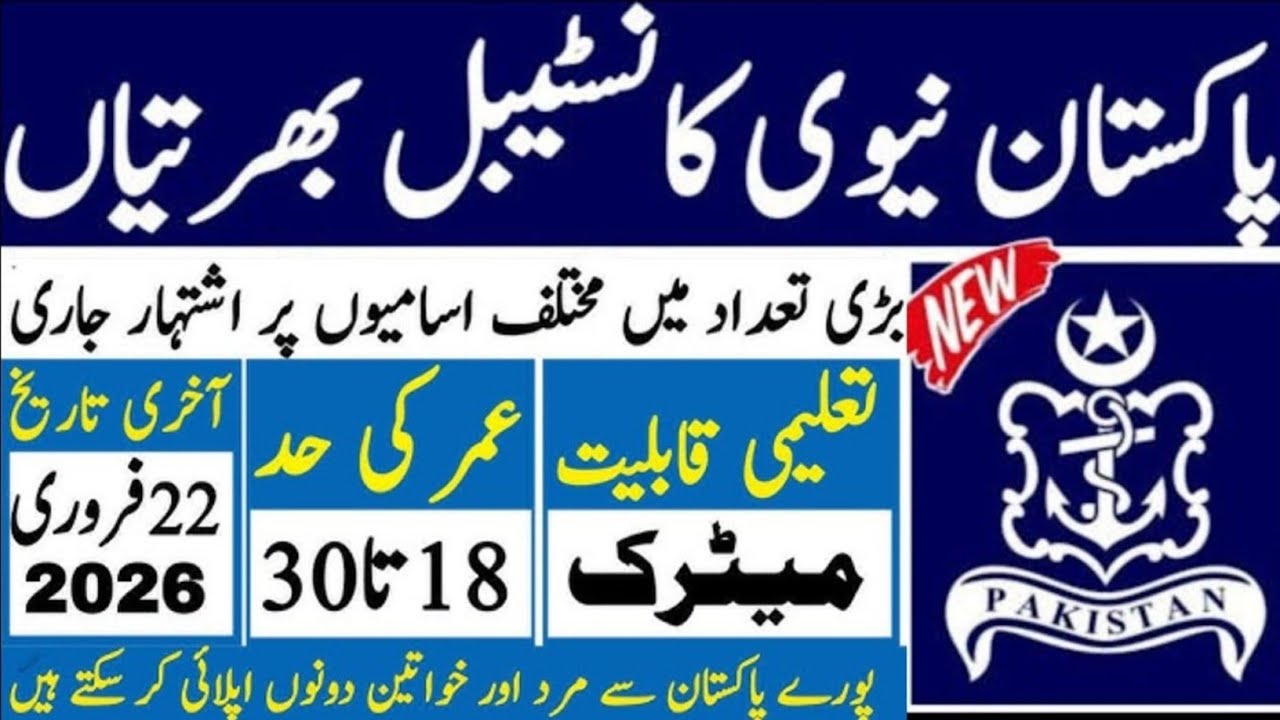 Join Pak Navy Police Constable 2026 | Online Registration Step By Step Guide Urdu✨
