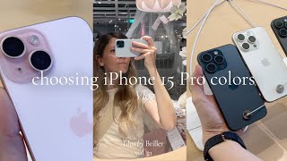  iPhone Pro 15 colors at Apple Store & IKEA shopping 🛍️