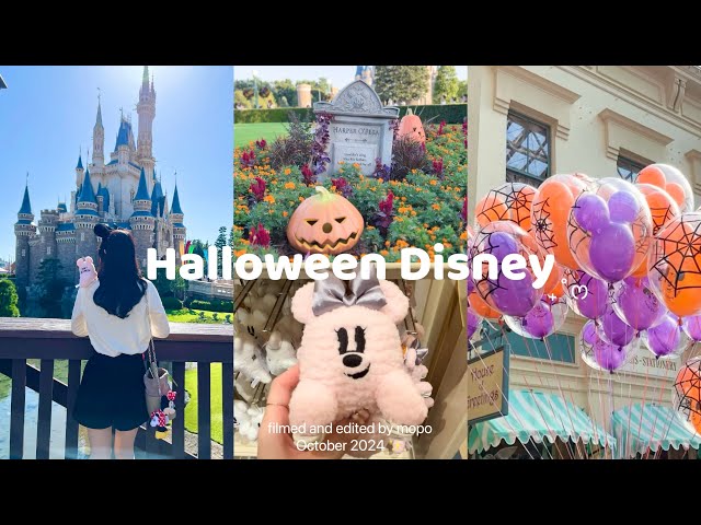 vlog】ハロウィンディズニーランド🐭🎃꒱.˚ショーとグルメを大