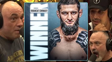 Joe Rogans Reaction To Chimaev Destroying Robert Whitaker And Shattering His Jaw   Joe Rogan