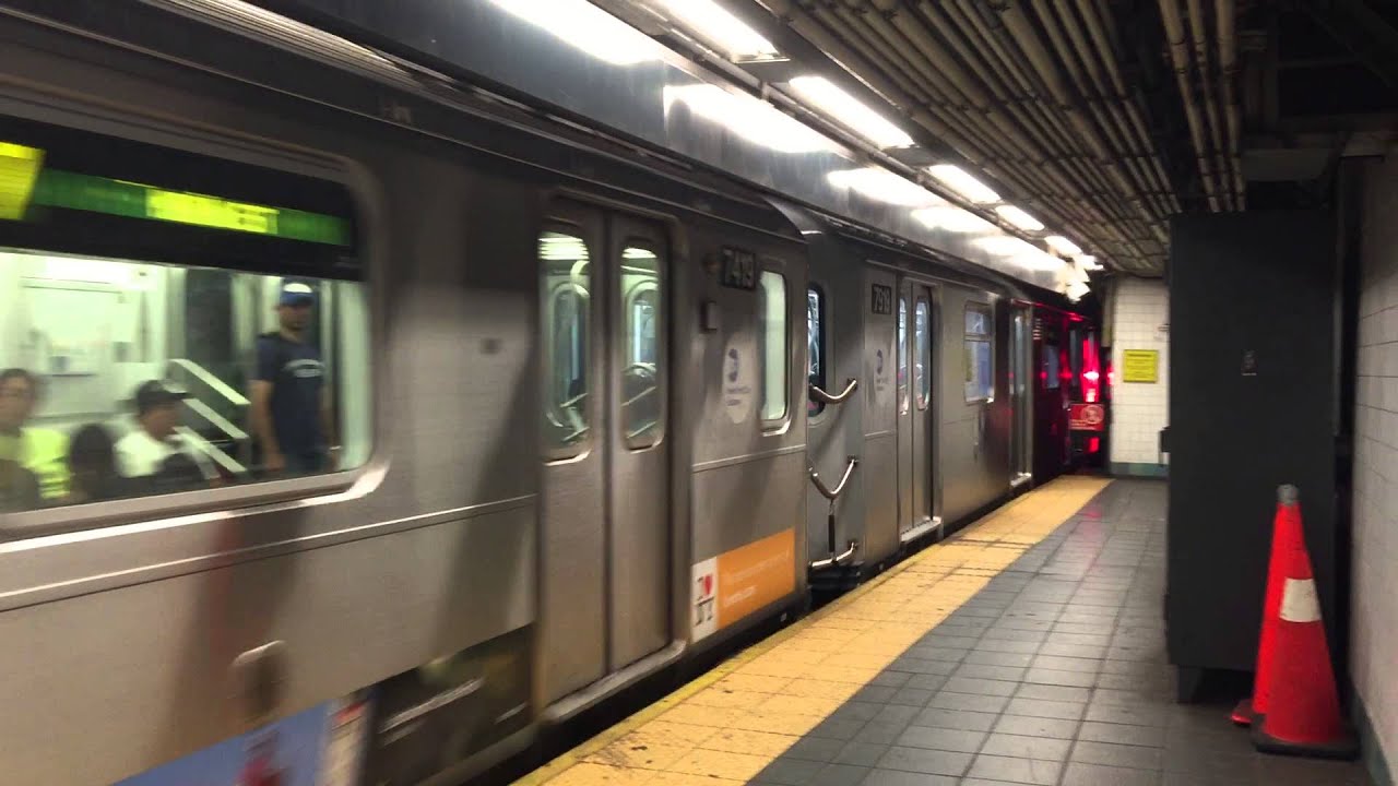 R188 (R142A conversion) 7 train 7411-20 + 7919 leaves Times Square ...