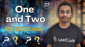 One and Two | Codeforces Round 851 (Div. 2) |@TLE_Eliminators CP Sheet | 800 | Q27