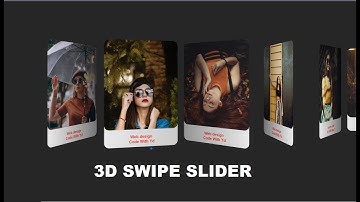 Responsive Touch slider using html css & jquery 3D Swipe Slider