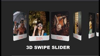 Responsive Touch slider using html css & jquery 3D Swipe Slider