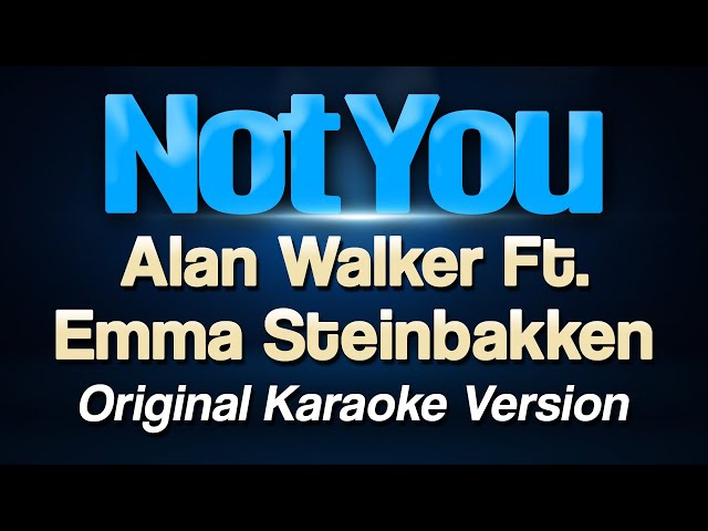 Alan Walker - Not You ft. Emma Steinbakken (Karaoke) class=