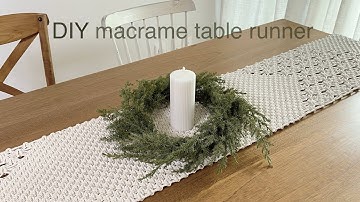 DIY | macrame table runner | 마크라메 테이블 러너