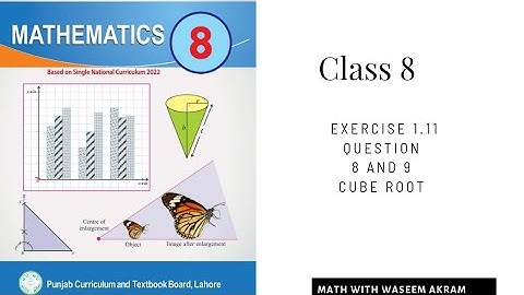 class 8 math new book exercise 1.11 question 8 and 9 solution| chapter 1| cube root| class 8th