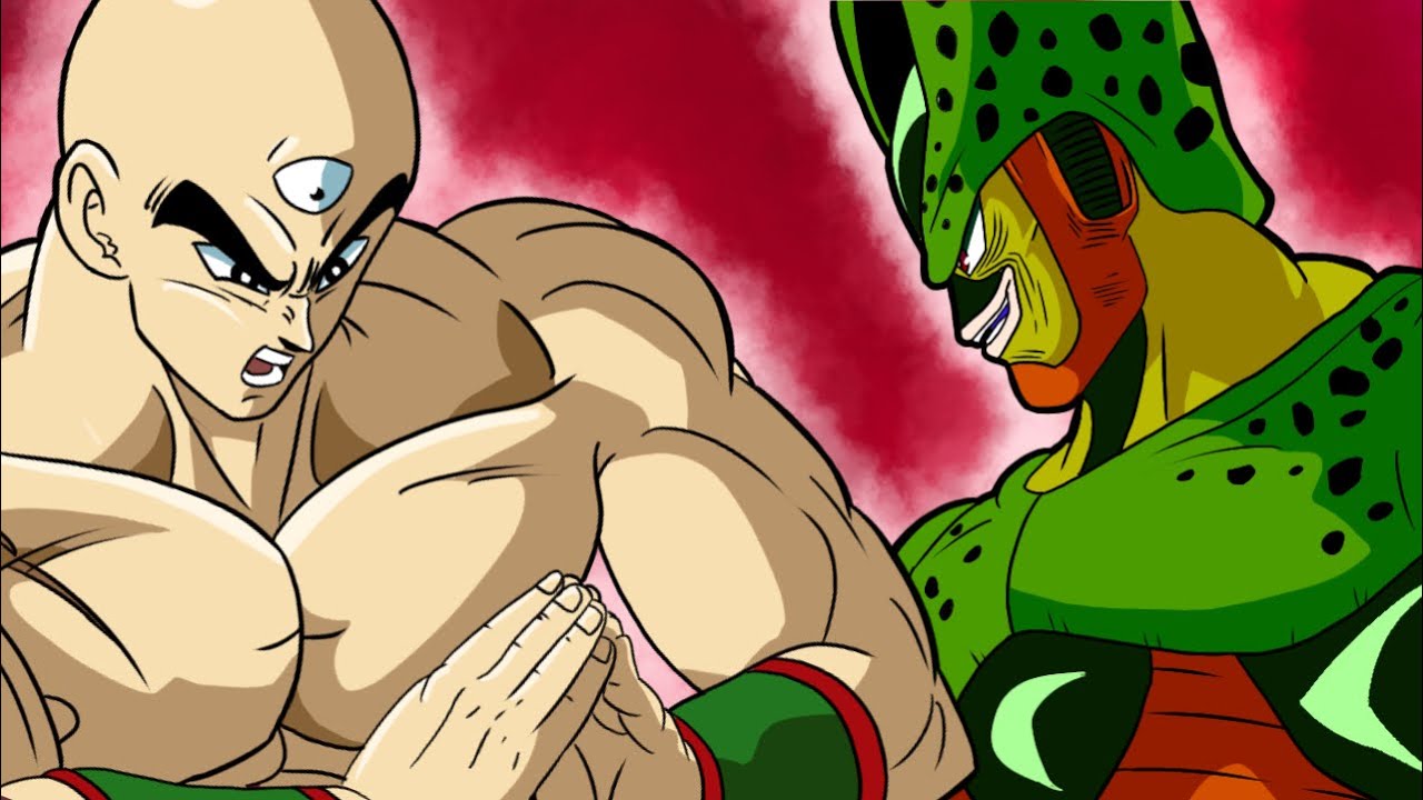 TEN-SHINHAN se VUELVE LOCO! | CELL vs TENSHINHAN LA SAGA DE CELL continua.. (parodia) 