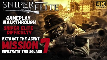 Sniper Elite 1 Mission 7 - Infiltrate The Square/Sniper Elite Difficulty 4K