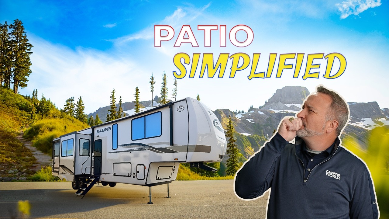 Более лёгкий вариант кемпера Forest River Sabre 33RLP 2026 года с боковой террасой | Обзор кемпера