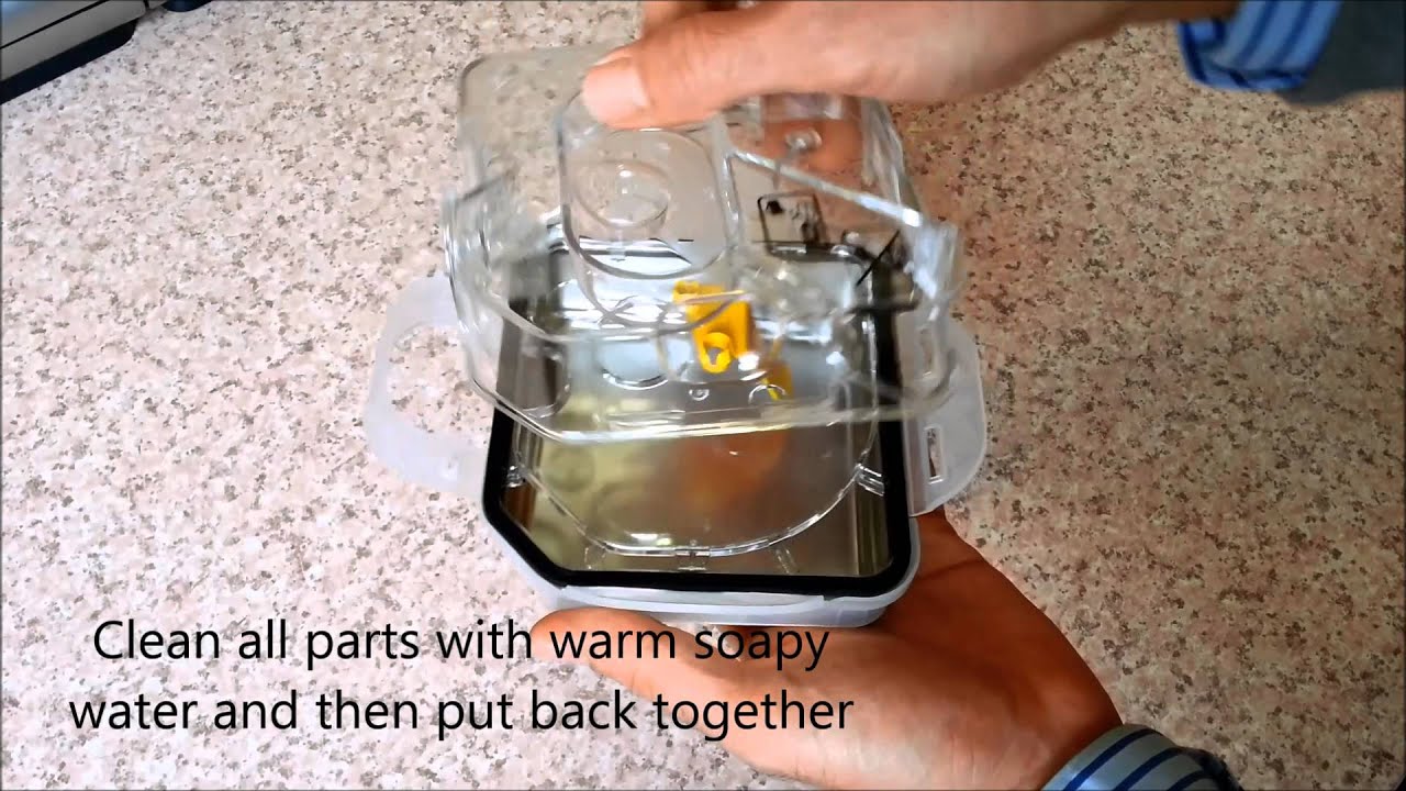 Resmed H5i Humidifier - How to take the chamber apart for cleaning - YouTube