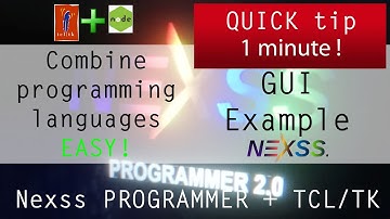 Package Browser - Gui example (TCL/TK + NodeJS) | Quick Tip