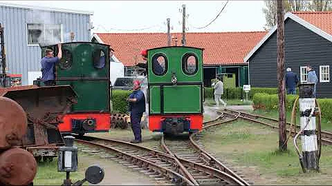 Stoomtrein Katwijk Leiden in Valkenburg ZH / In vuur en vlam (II)