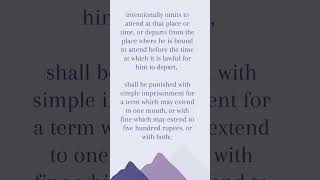 IPC Section 174 Indian Penal Code
