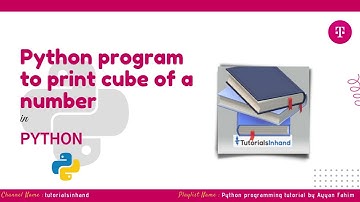 python program to find cube of a number #viral #pythontutorial