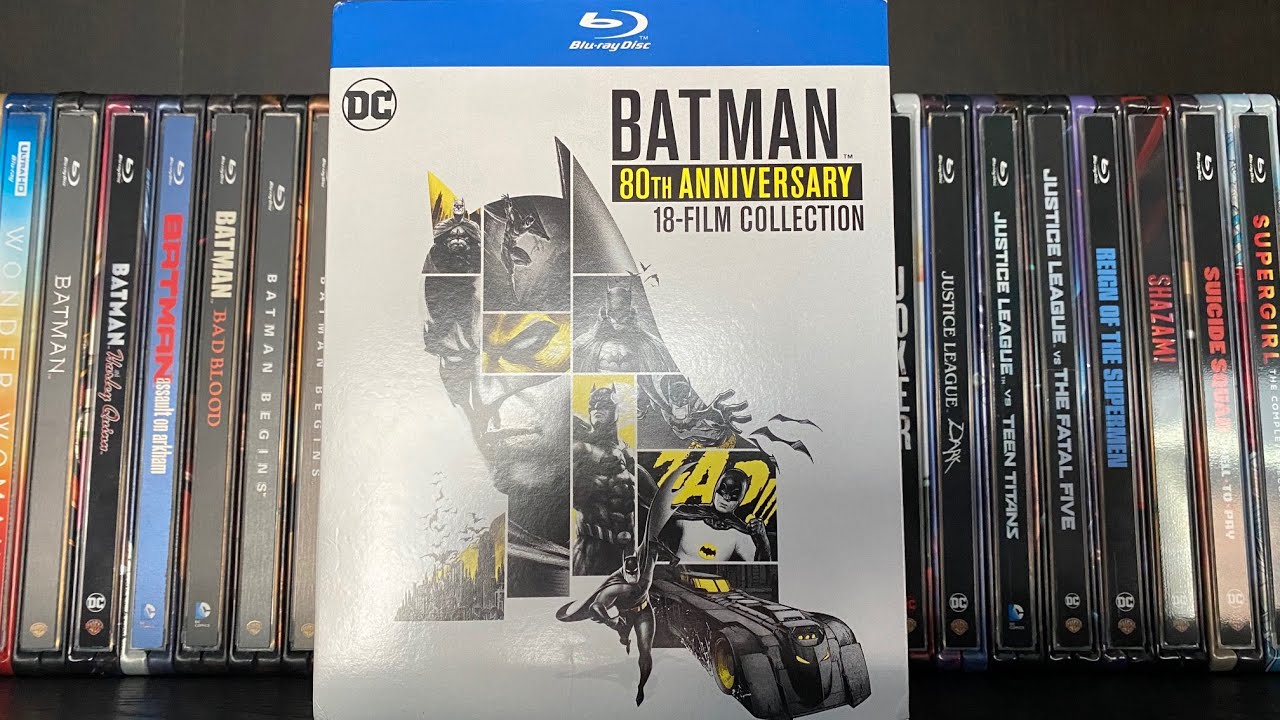 Batman: 80th Anniversary 18-Film Collection Blu-Ray Unboxing - YouTube